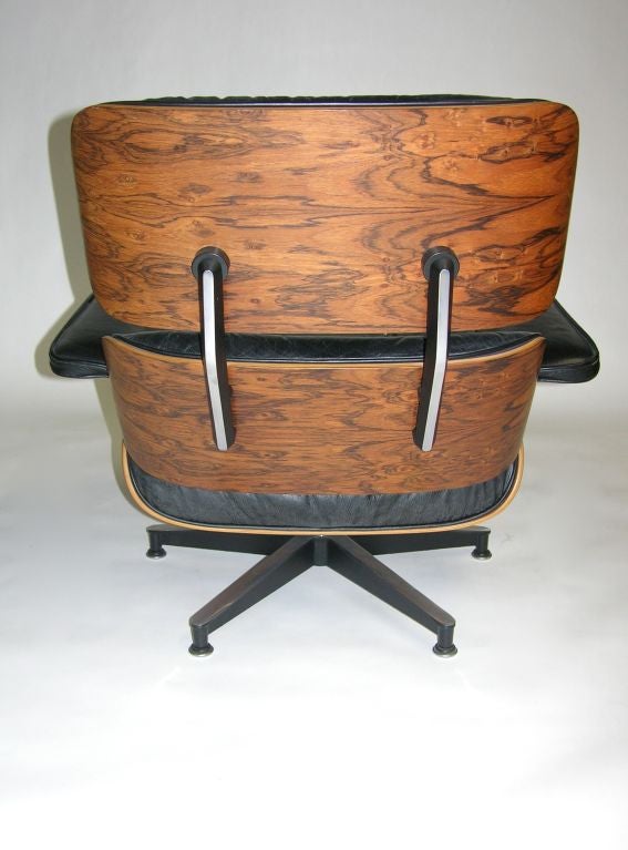 Late 20th Century Eames Lounge Chair and Ottoman produced by Herman Miller