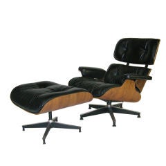 Eames Lounge Chair and Ottoman produced by Herman Miller