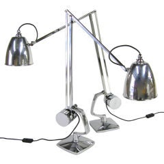 Pair of Counterpoise Desk Lamps