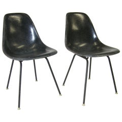 Charles Eames Fiberglass Side Chairs - Herman Miller