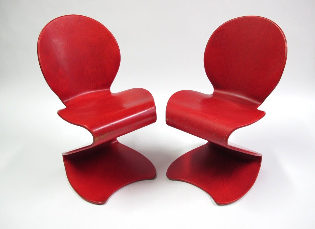 Mid-20th Century Verner Panton S Chairs, Thonet