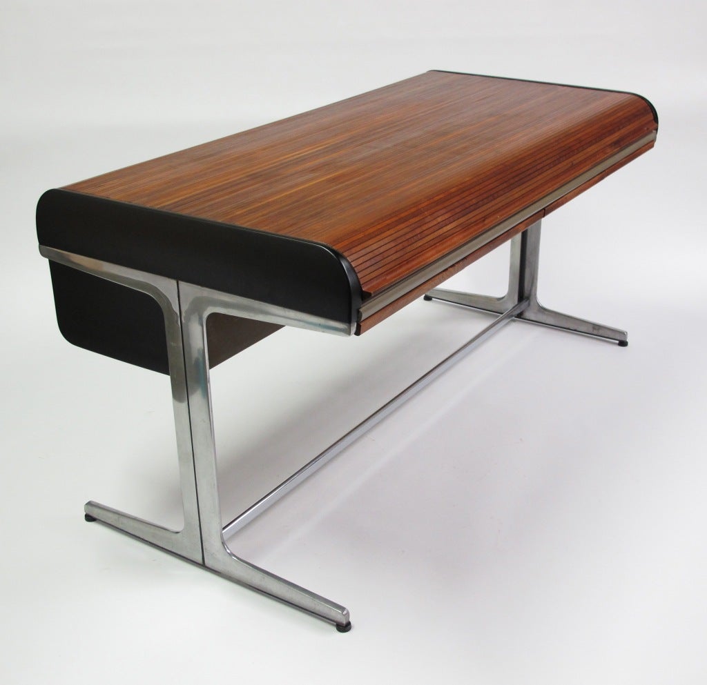 Part of the Action Office line of furniture designed by George Nelson for Herman Miller.  This series won the Nelson Design Office two design awards with its innovative use of filing space and modern variation on the traditional roll-top desk