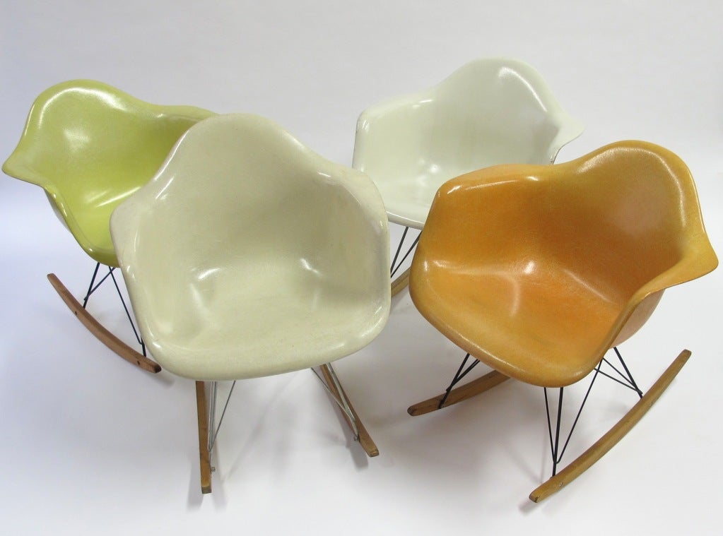 A selection is available of Eames Rocking Chairs.  We always have a few vintage examples in stock and offer examples from $1500 to $3000 depending on age and color.  Please contact us for availability in our US or UK locations.