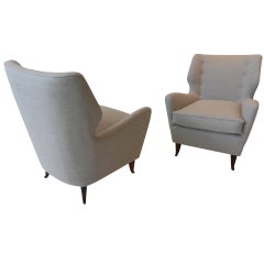 Coppia di poltrone di Gio  Ponti