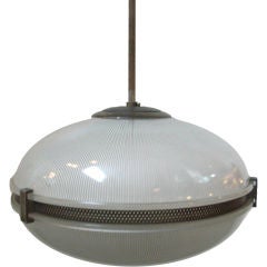 Modernist glass chandelier