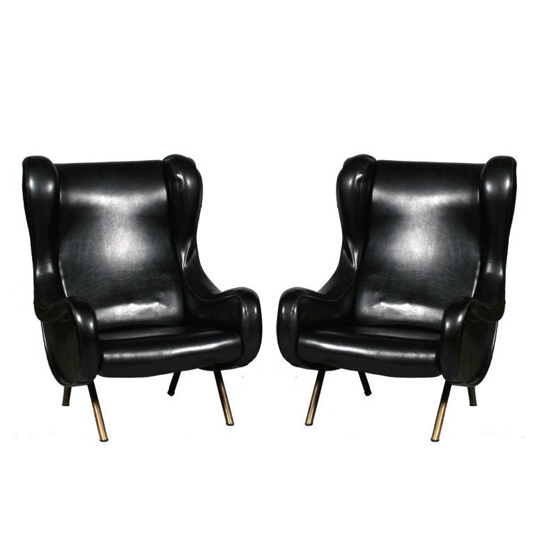 Pair of 'Senior' chairs by Marco Zanusso For Sale