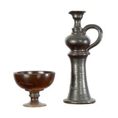 Pair of ceramic vases by Jean Marais (1913-1998)