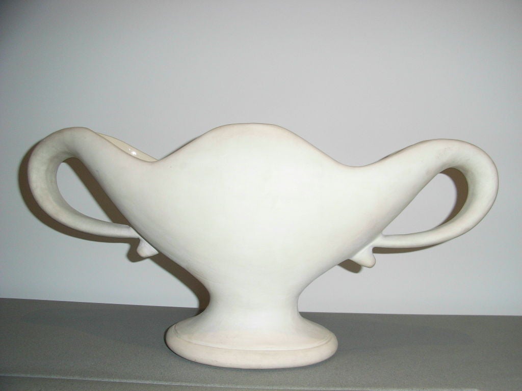 Large unglazed vase by the Fulham Pottery Co at 1stdibs