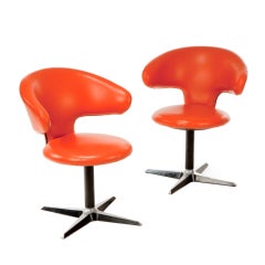 Pair of desk chairs by Eugenio Geri
