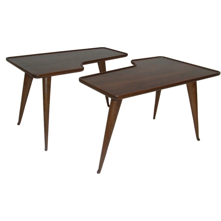 Pair of tables designed by Gio Ponti