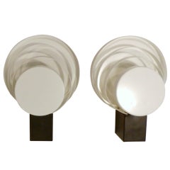 Pair of Lacquered Metal Wallights by Raak