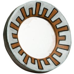 French Ceramic Mirror