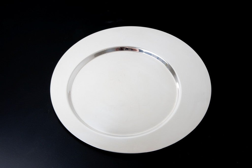 Silver Plated Plate By Gio Ponti