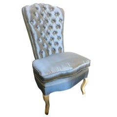 Vintage French slipper chair