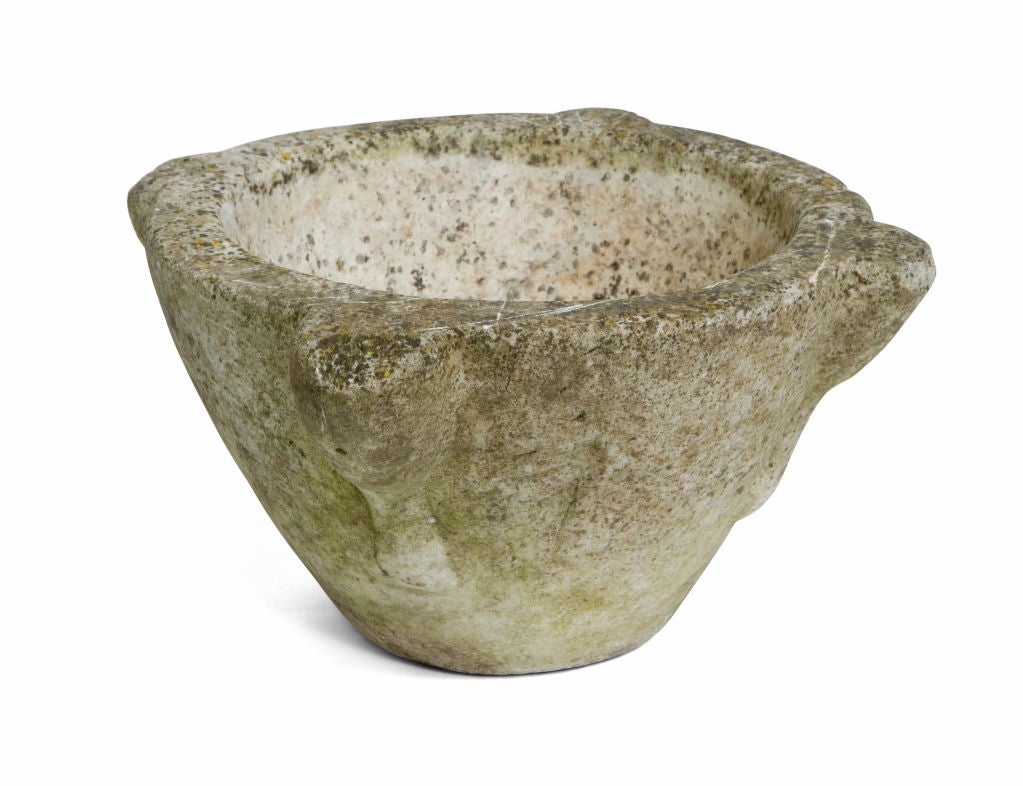 18th Century and Earlier 18th Century French Stone Mortar For Sale