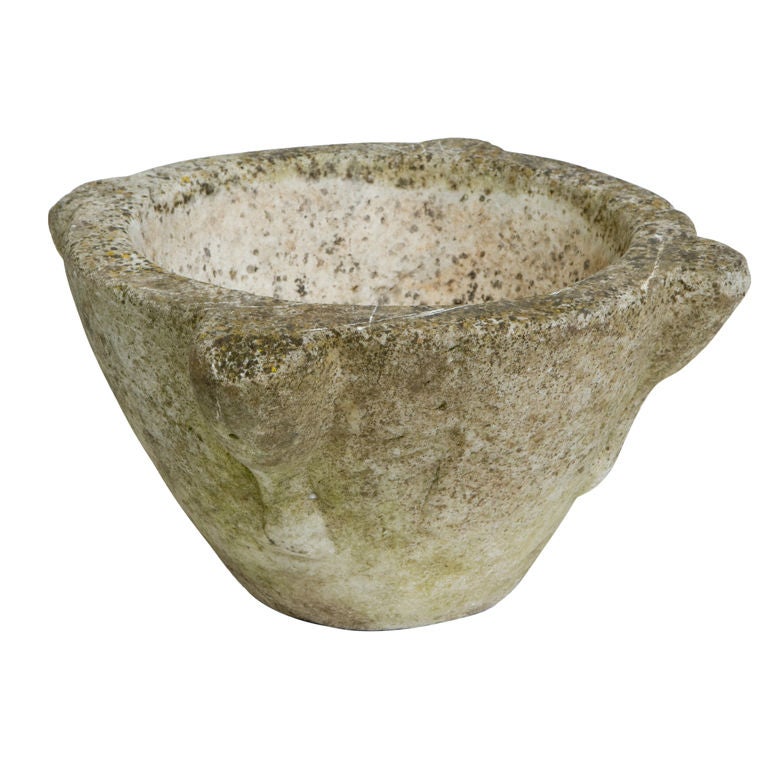 18th Century French Stone Mortar For Sale