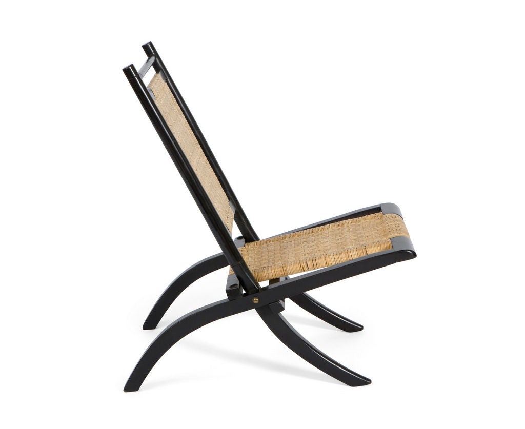 Folding Arts and Crafts Chair designed by E.W. Godwin