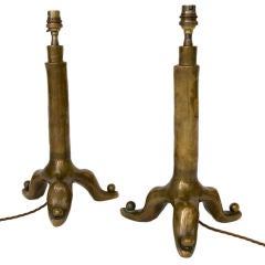Vintage Pair of Garouste & Bonetti Jester Lamps