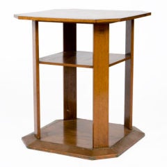 Antique Rosewood and Copper Side Table
