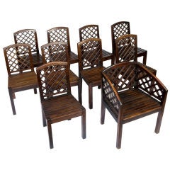 Antique Set of Ten Heals Chairs