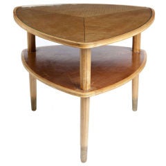 Tri-Form Two Tiered Maple Table