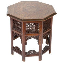 Vintage Indian Octagonal Table