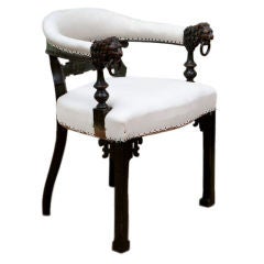 Antique Oak Chair in the Chinese Manner