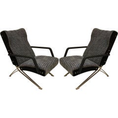 Pair of Moscatelli reclining chairs
