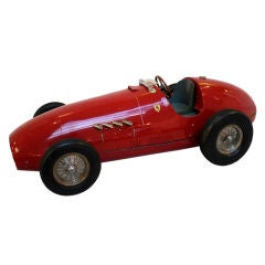 Vintage Ferrari 500 F2 model car.