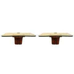 Pair of console tables by Osvaldo Borsani.