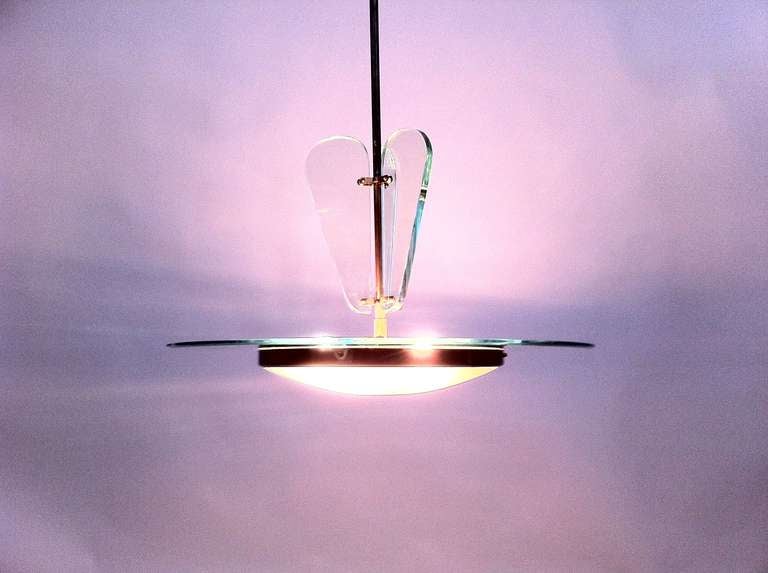 Italian Ceiling Light Circa 1950