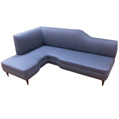 italian L-shaped sofa c, 1950
