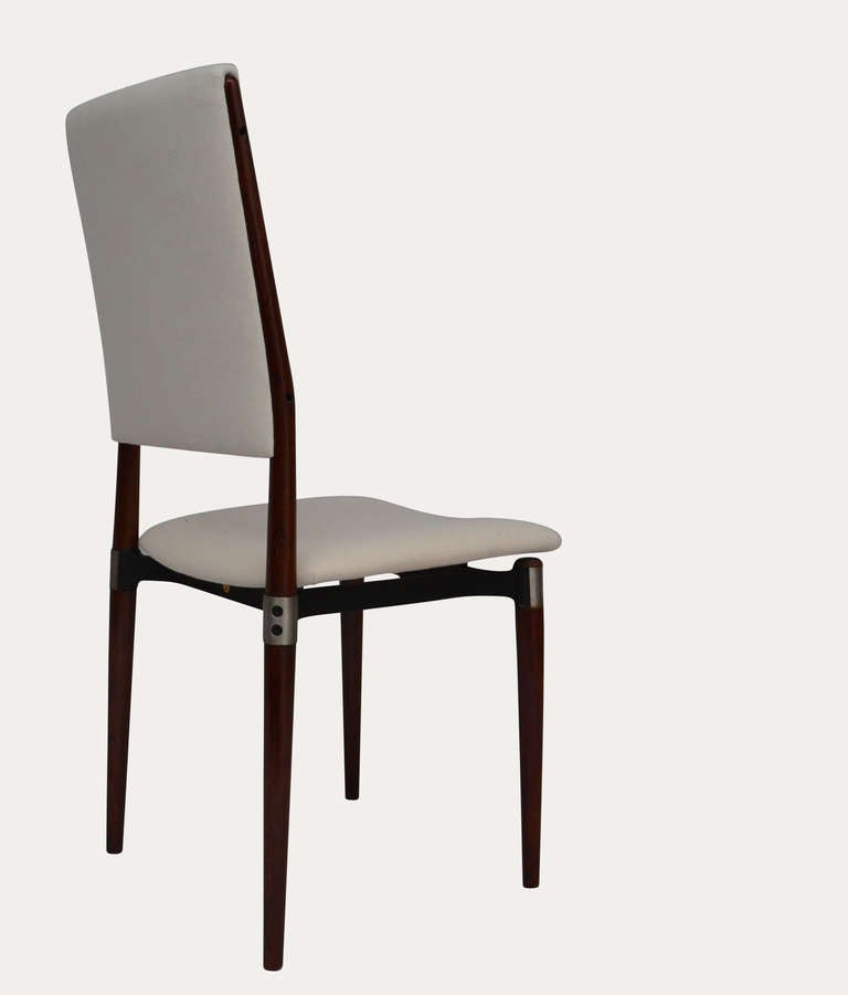 Set of Ten Eugenio Gerli Dining Chairs In Excellent Condition In Wargrave, Berkshire