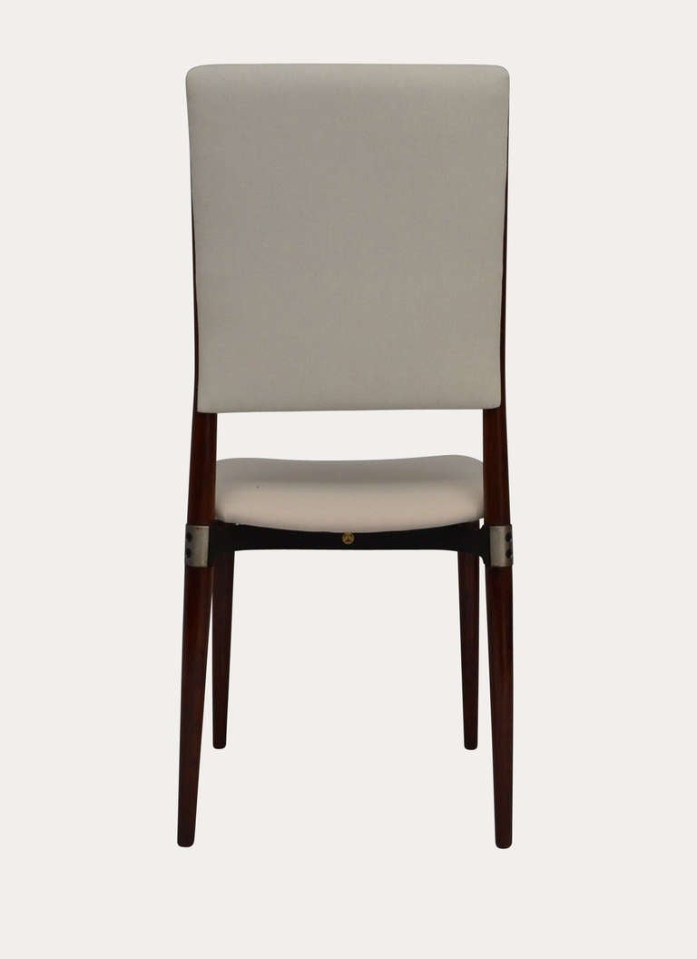 Mid-20th Century Set of Ten Eugenio Gerli Dining Chairs