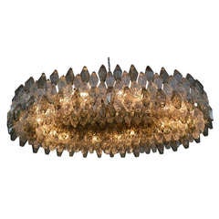 Carlo Scarpa polyhedral Venini chandelier