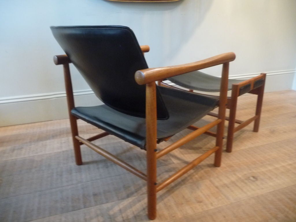 Mid-20th Century Kai Lyngfeldt Larsen Chair And Ottoman