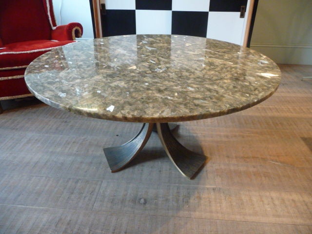 french occasional table with resin top