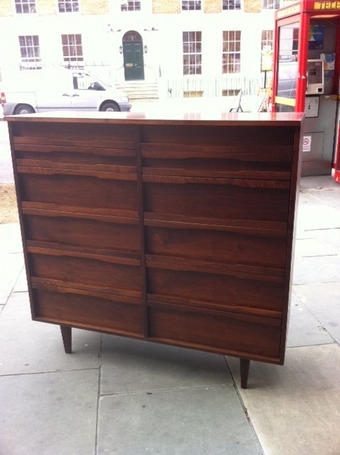 rosewood double chest of drawers
