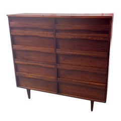 rosewood double chest of drawers