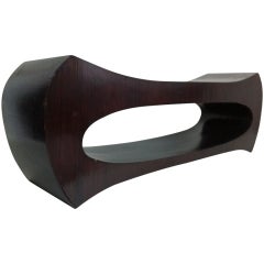 1970's french organic form bench