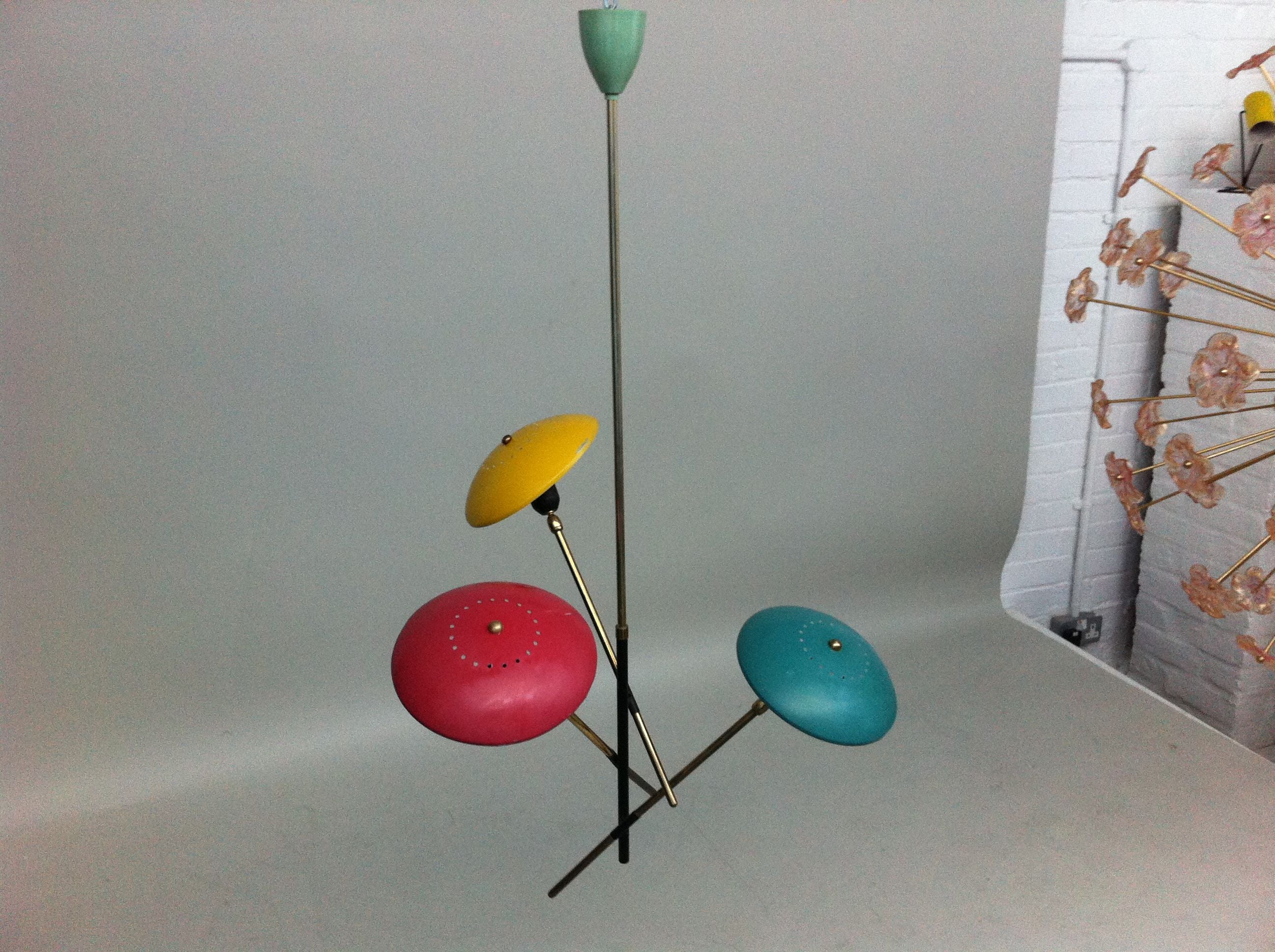 Italian Ceiling Light c, 1950