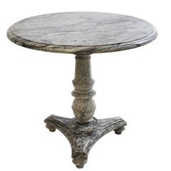 French Louis Philippe Bardiglio Marble Centre Table c1845.