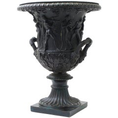 Large Finely Cast and Chased Bronze Grand Tour Borghese Urn