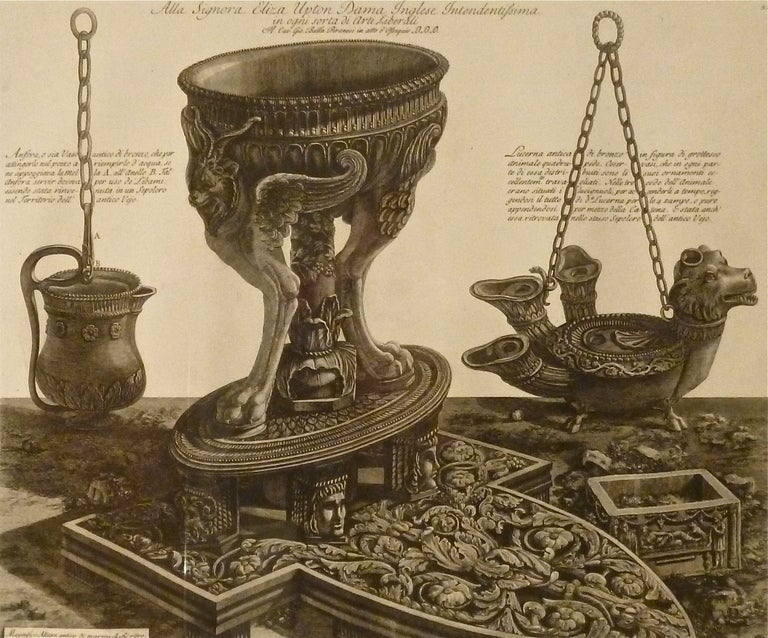 Set of Six Original Prints from Piranesi's 