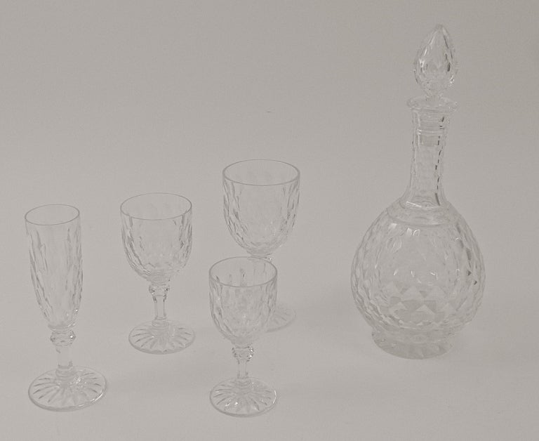 French Baccarat "Juvisy" Pattern 50 Piece Crystal Service at 1stDibs