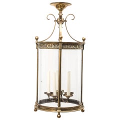 French Bronze Neo-classical Lantern With Five Branch Light Fitting C.1900