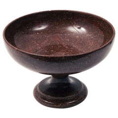 Swedish Porphyry Footed Bowl c1880