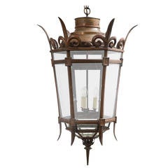 Original Brighton Promenade Copper Lantern, circa 1930