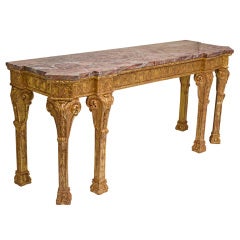 Imposing English George II Style Console Table