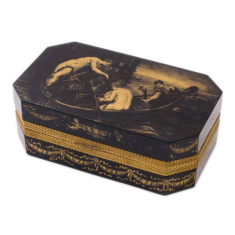 Large Murano Amethyst Casket